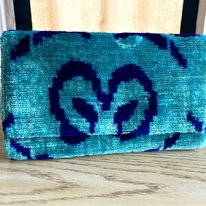 Velvet Ikat clutch-NWT